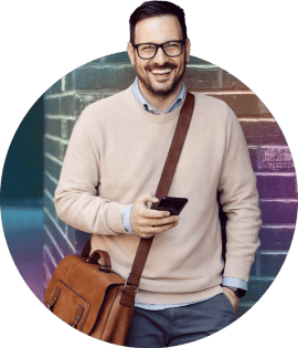 man with phone small
